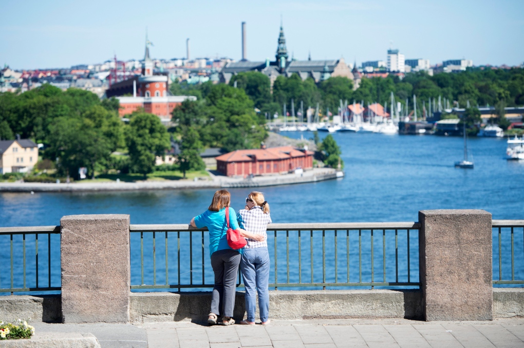 Tourists in Stockholm 