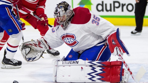 Habs goalie Charlie Lindgren wins first NHL start | CTV ...