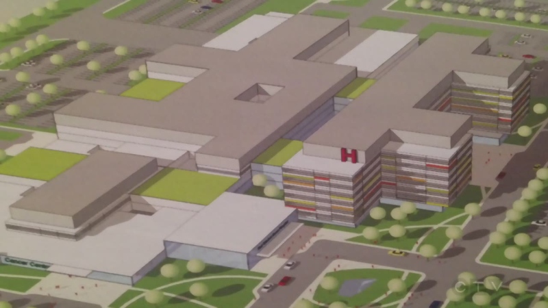 An artist rendering of mega-hospital for Windsor-Essex. (CTV Windsor)