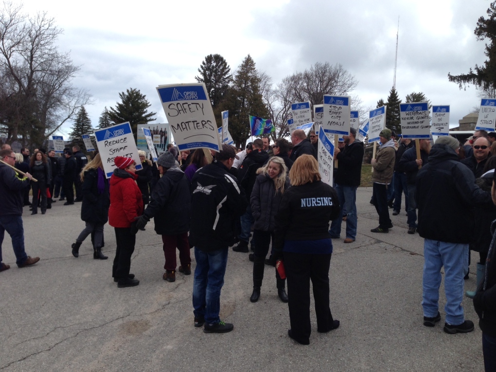 Waypoint Centre for Mental Health Care rally