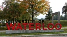 A University of Waterloo sign is seen in this image from the school's Facebook page. (University of Waterloo) 