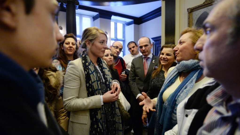 Melanie Joly meets with Syrian refugees