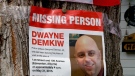A missing persons poster for Dwayne Demkiw is seen here in this CTV file photo.