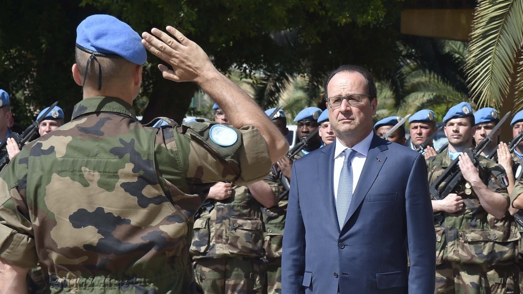 French President Francois Hollande in Lebanon
