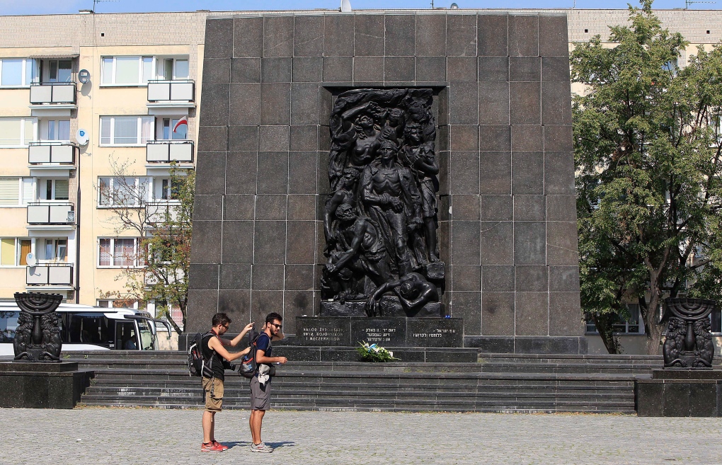 Warsaw Ghetto uprising monument 