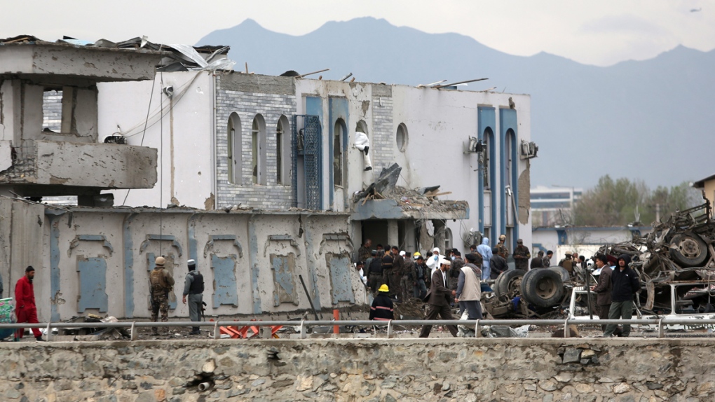 Site of Taliban-claimed attack in Kabul