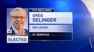 CTV News Winnipeg declared that Selinger has been re-elected in the riding, beating out PC candidate Mamadou Ka, Liberal Alain Landry, and Green Party candidate Signe Knutson