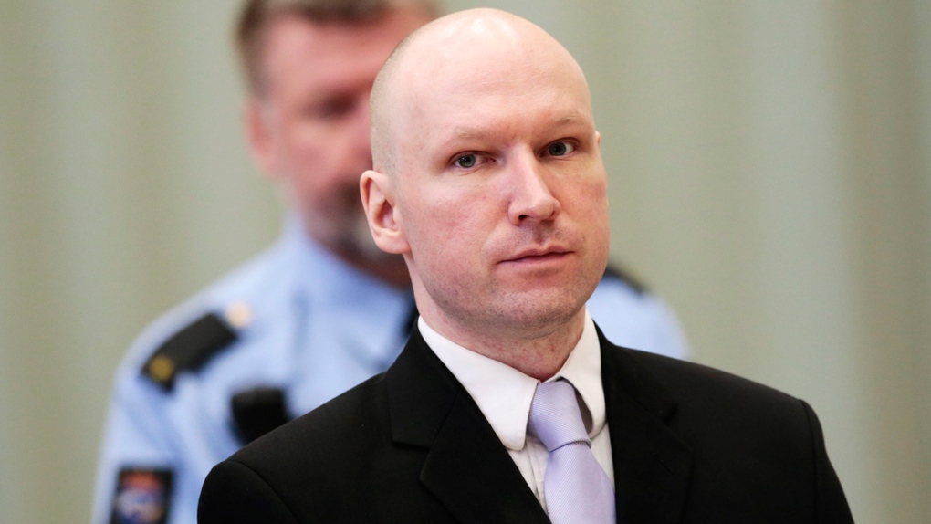 Anders Behring Breivik in court