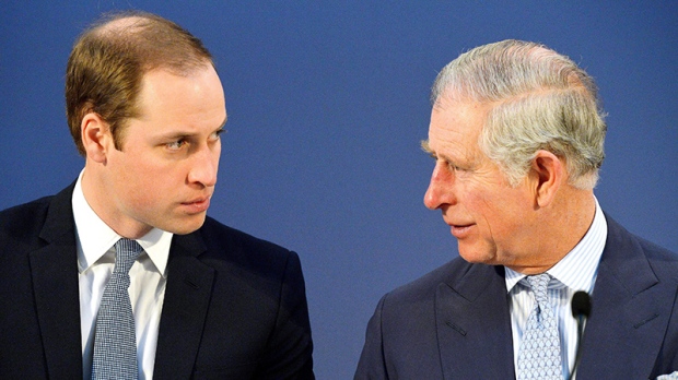 Britain's Prince William and Prince Charles