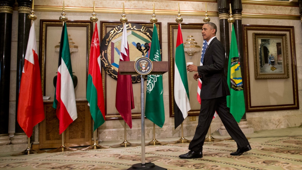 Barack Obama at the Diriyah Palace in Riyadh