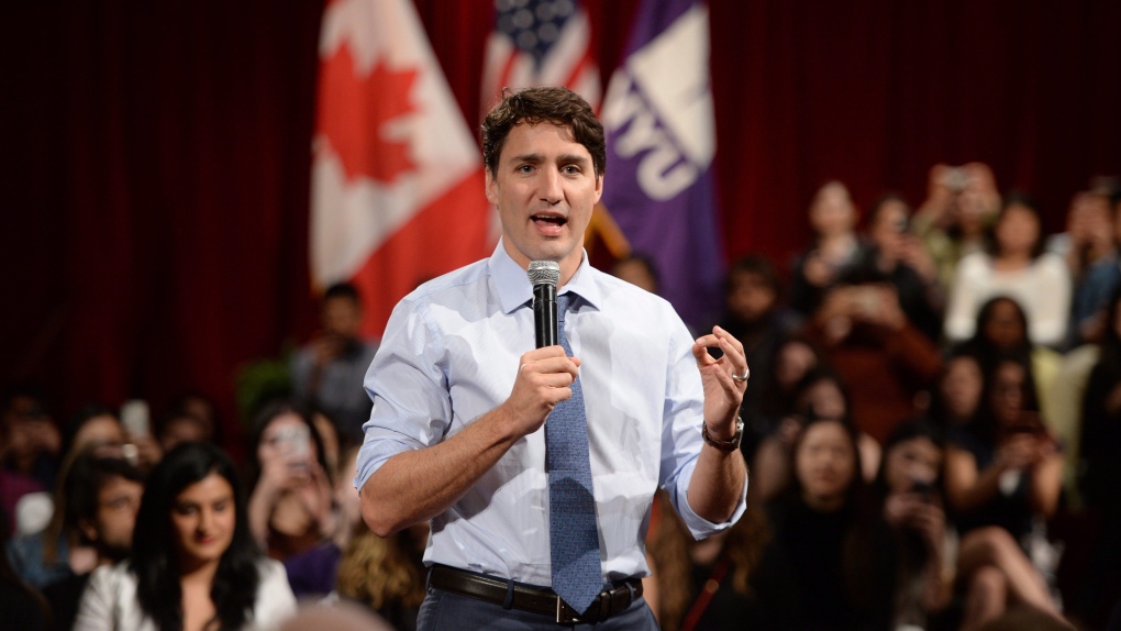 Prime Minister Justin Trudeau at NYU