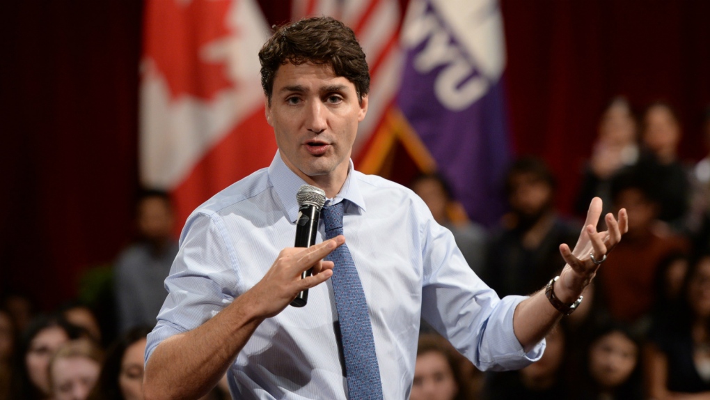 Trudeau answers questions at NYU