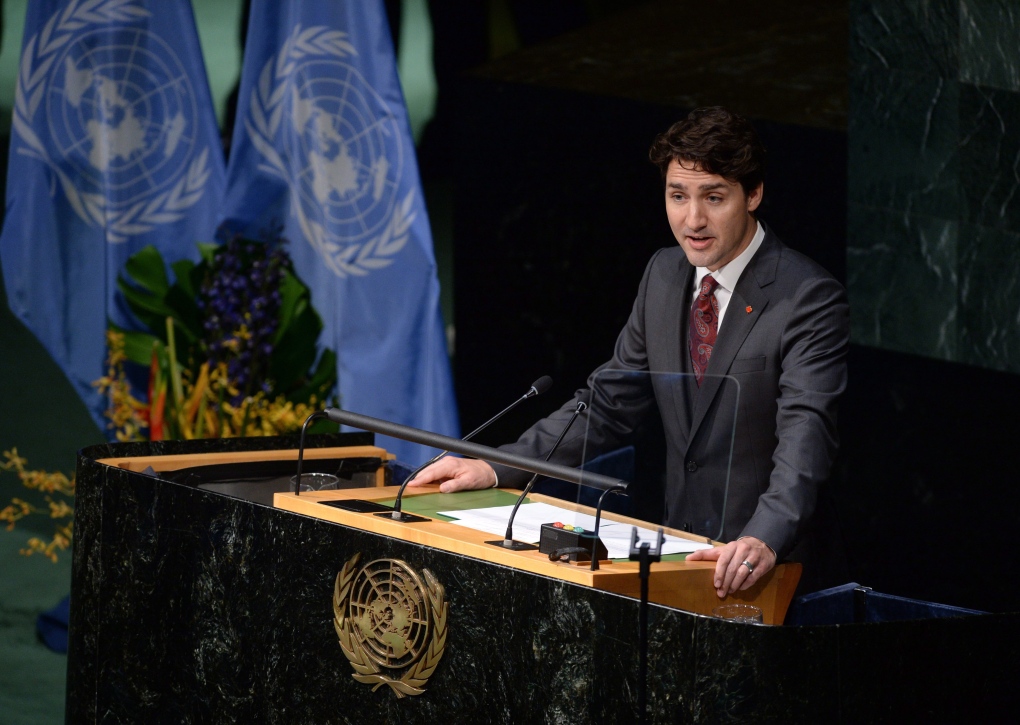 Trudeau at UN Paris Agreement
