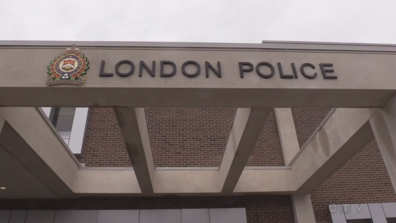 The London Police Service headquarters on Dundas Street in London, Ont. is seen in this file photo.
