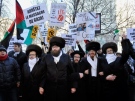 Protesters call for an end to the Israel offensive in Gaza ,during a demonstration in Montreal on Saturday, Jan. 10, 2009. (Graham Hughes / THE CANADIAN PRESS)