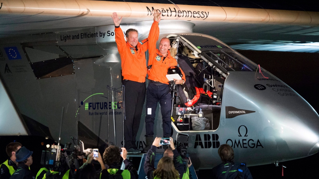 Solar Impulse 2 lands in California