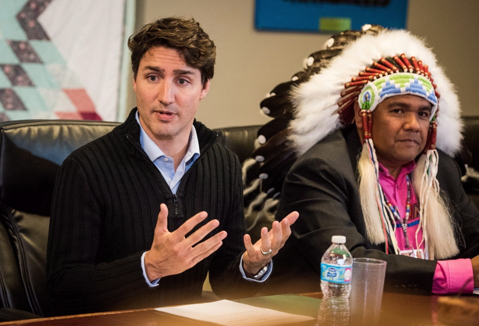 Prime Minister Justin Trudeau in Fort Qu'Appelle