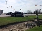 A multi-vehicle crash has closed a section of Highway 3 in Essex, Ont., on Wednesday, April 27, 2016. (Melissa Nakhavoly / CTV Windsor)