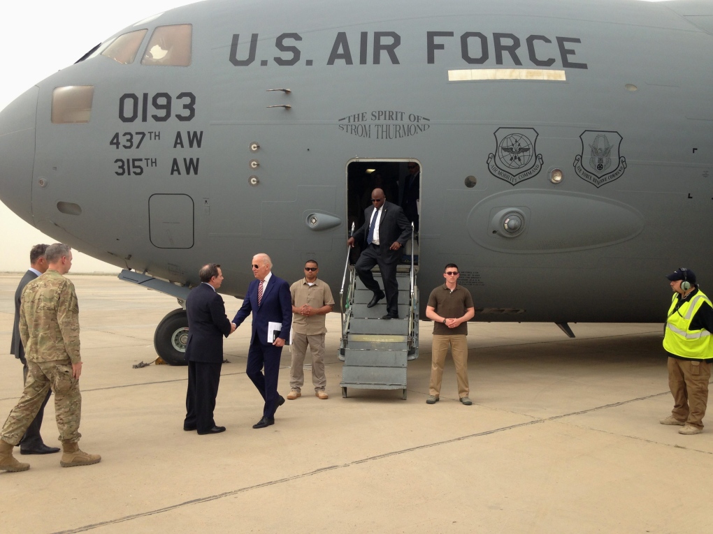 Joe Biden arrives in Iraq 