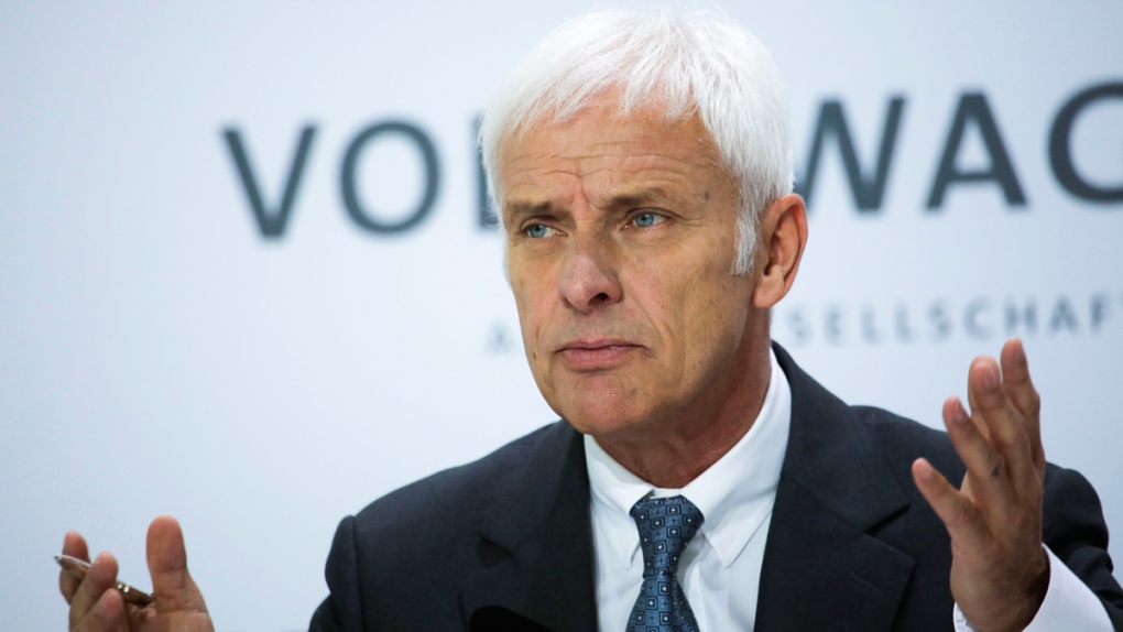 Volkswagen CEO Matthias Mueller in Wolfsburg