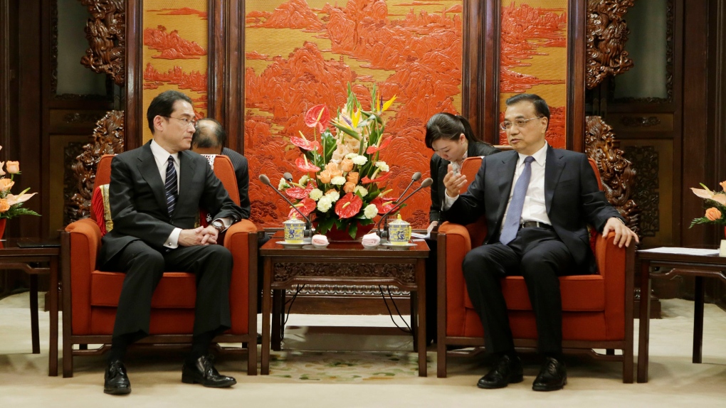 Japan Foreign Minister Fumio Kishida in China