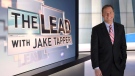 This undated image from video provided by CNN shows Jake Tapper on the set of his show "The Lead with Jake Tapper." Tapper says he wants the show to be a broad look at the news, encompassing business, politics and entertainment. (AP Photo/CNN)