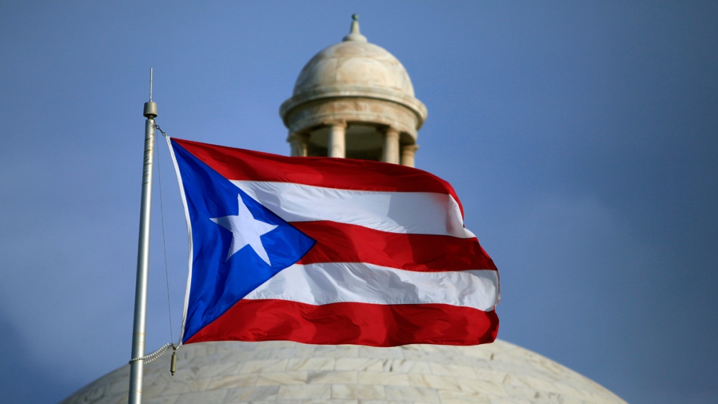 The Puerto Rican flag in San Juan