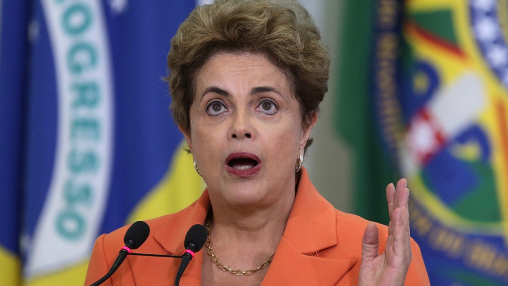 Brazil's President Dilma Rousseff speaks