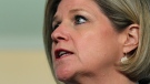 Provincial New Democratic party leader Andrea Horwath speaks during a campaign stop in Kingston, Ont., on May 17, 2014. (THE CANADIAN PRESS IMAGES/Lars Hagberg)