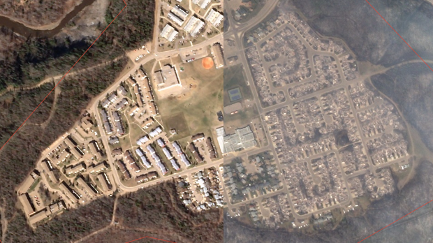 Fort McMurray Before and After