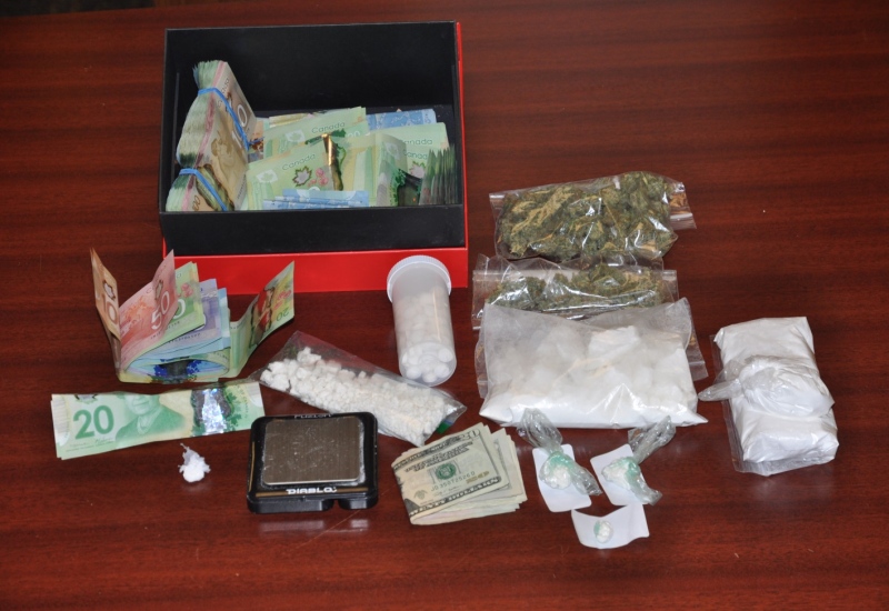Police seized a quantity of drugs on Ridout Street in London, Ont., on Friday, May 6, 2016. (Courtesy London police)