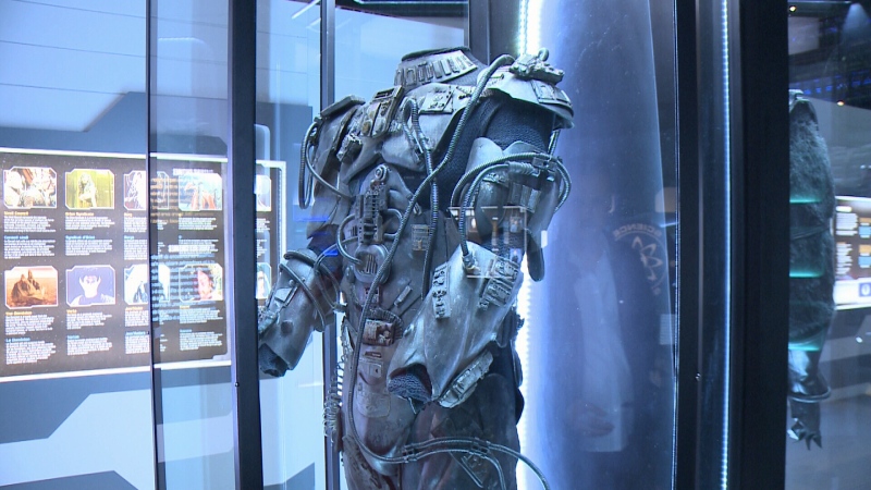 An authentic Borg costume on display at the Canada Aviation and Space Museum in Ottawa, May 11, 2016