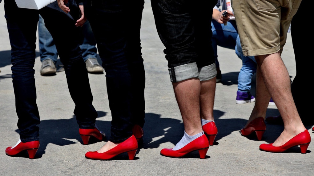 High heels protest in Beirut, Lebanon
