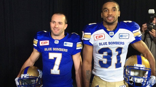 The club unveiled its new uniforms Thursday, with wide receiver Weston Dressler and defensive back Maurice Leggett modeling the threads. 