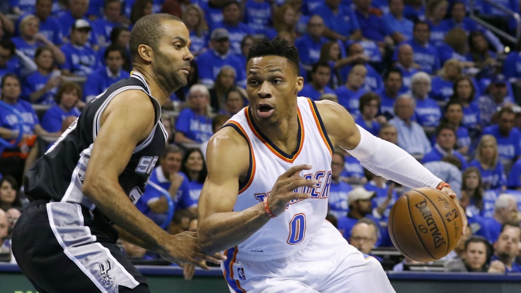 Westbrook drives past Parker in win over Spurs