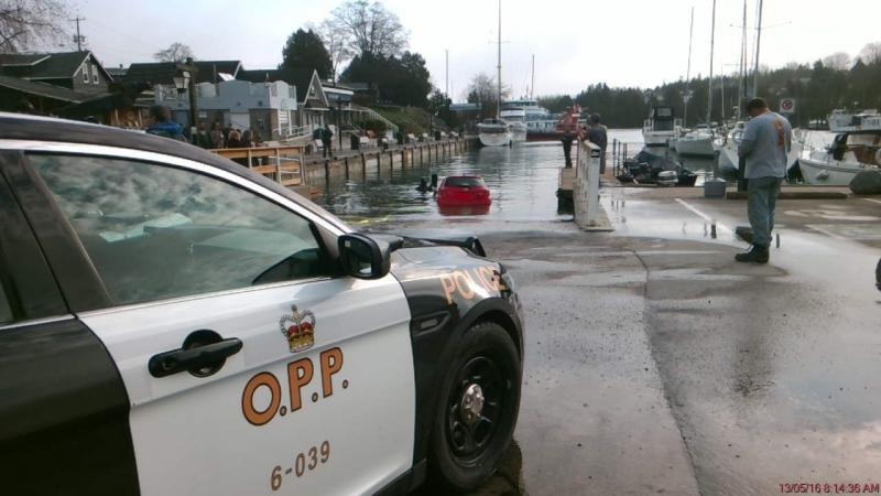 Woman drives car into Tobermory boat launch 