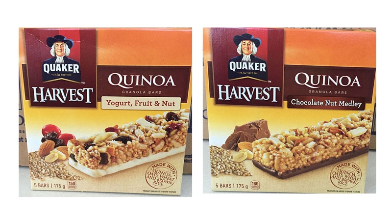 Recalled Quaker granola bars