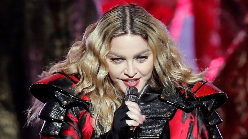 In this Feb. 20, 2016 file photo, Madonna performs during the Rebel Heart World Tour in Macau. (Kin Cheung / AP)