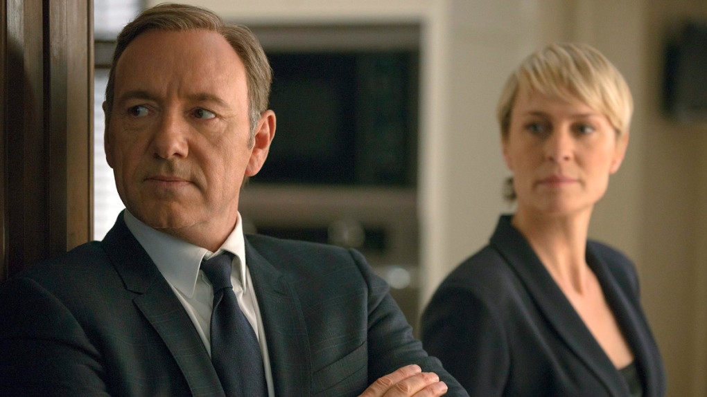 Kevin Spacey and Robin Wright in 'House of Cards'