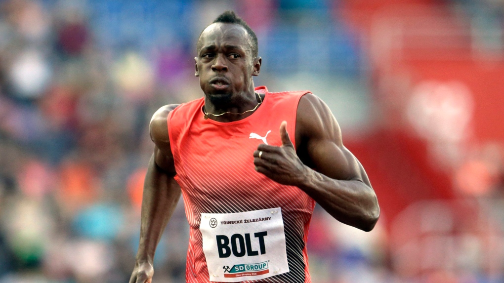 Usain Bolt Golden Spike Ostrava
