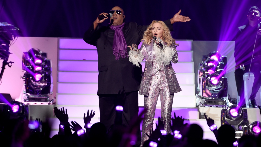 Stevie Wonder and Madonna at Billboards