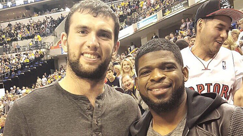 Subban and Luck at Raptors game