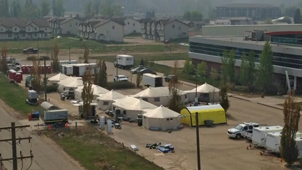 Tent field hospital if Fort McMurray