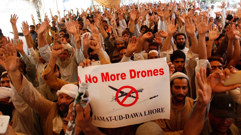 Jamaat-ud-Dawa supporters in Lahore