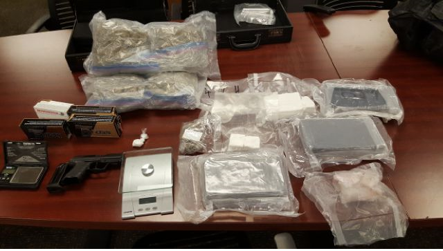 Drugs and gun seized
