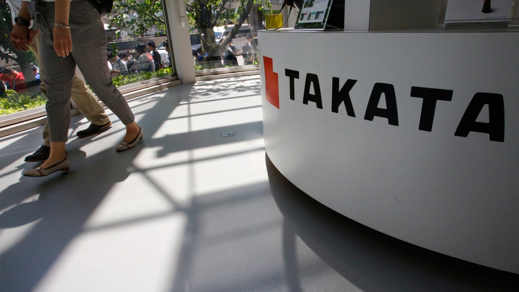 Takata Corp. desk in a Tokyo showroom