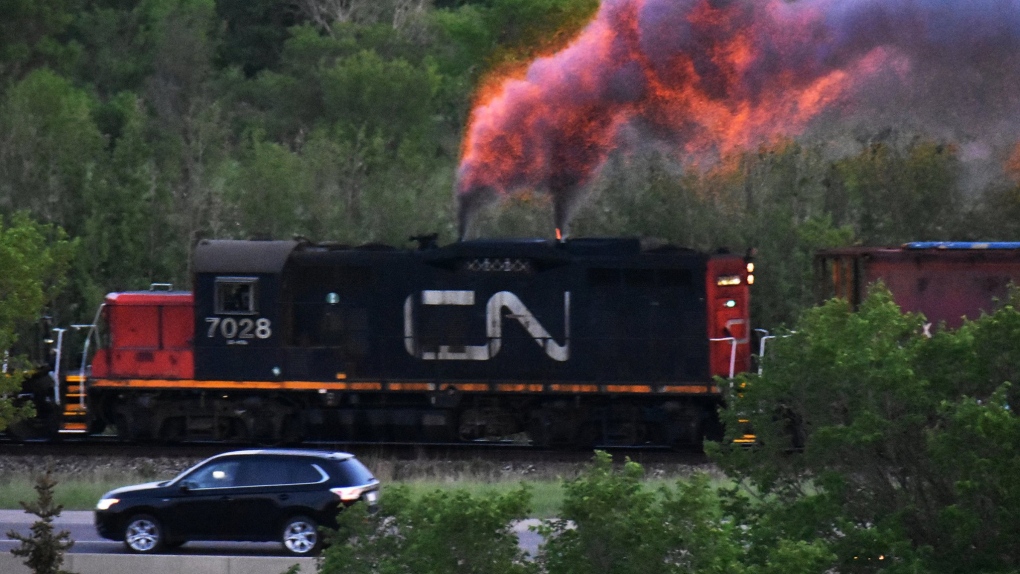 CN train fire