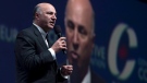 Canadian businessman Kevin O'Leary speaks during the Conservative Party of Canada convention in Vancouver, Friday, May 27, 2016. (Jonathan Hayward / THE CANADIAN PRESS)