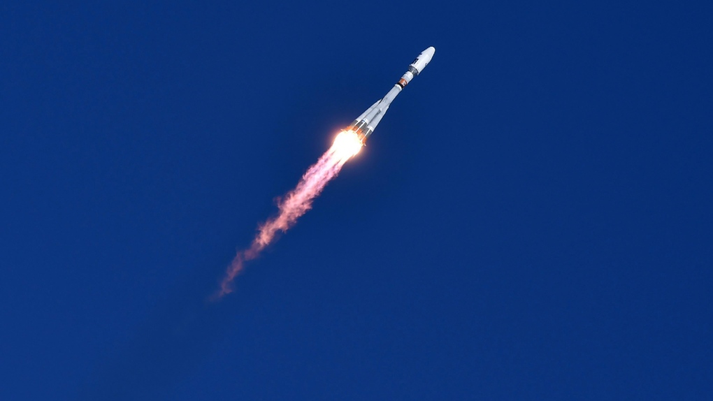 A Russian Soyuz 2.1a rocket