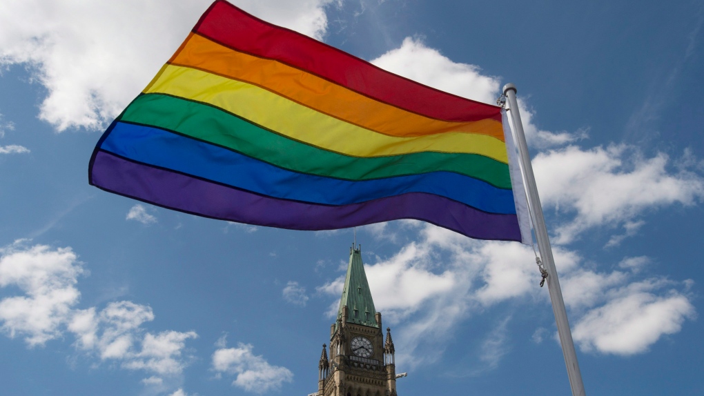 Pride flag raised on Parliament Hill